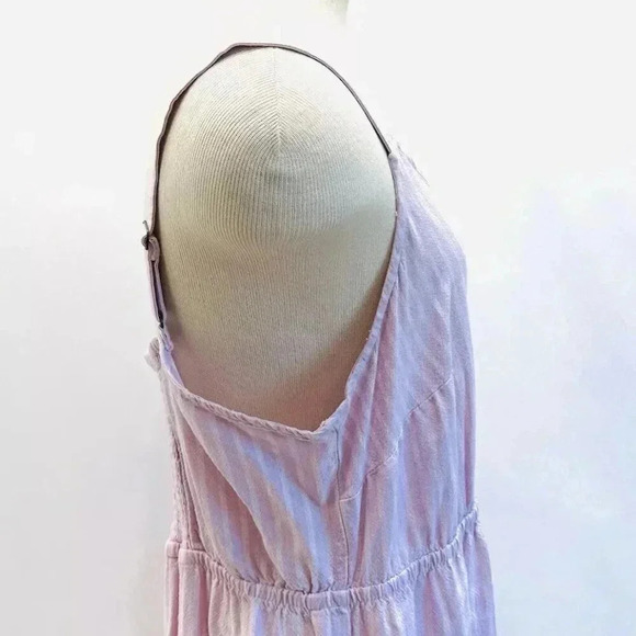 NWT SONOMA Women Sleeveless Pullover Purple Elastic Waist V-Neck Long Dress 0X - Picture 9 of 12